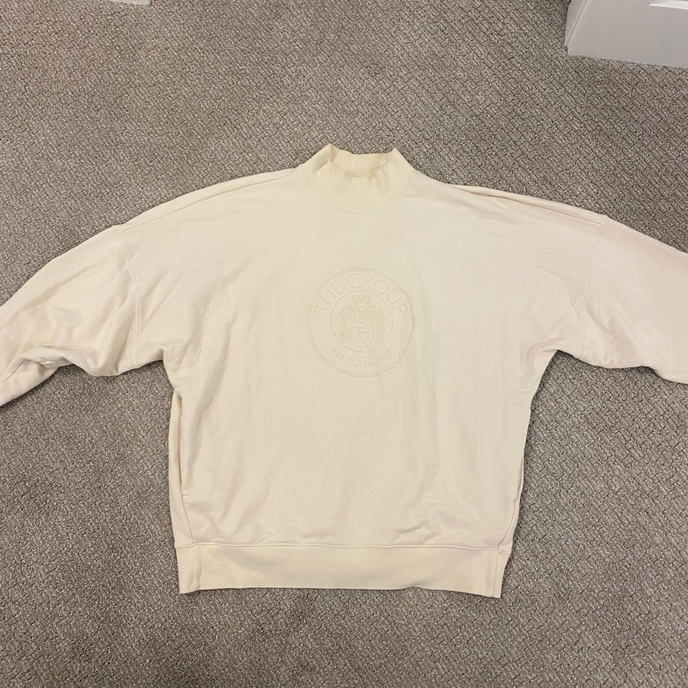 Aritzia Babaton Cream Turtleneck Sweater